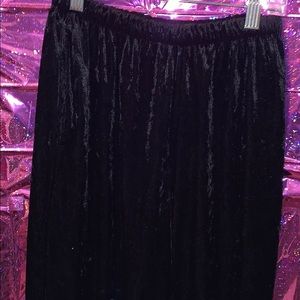 Crushed velvet style pants